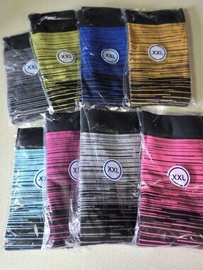 Sooverki Copper Compression Socks for Men & Women Knee High 8 Pack 15-20mmHg XXL